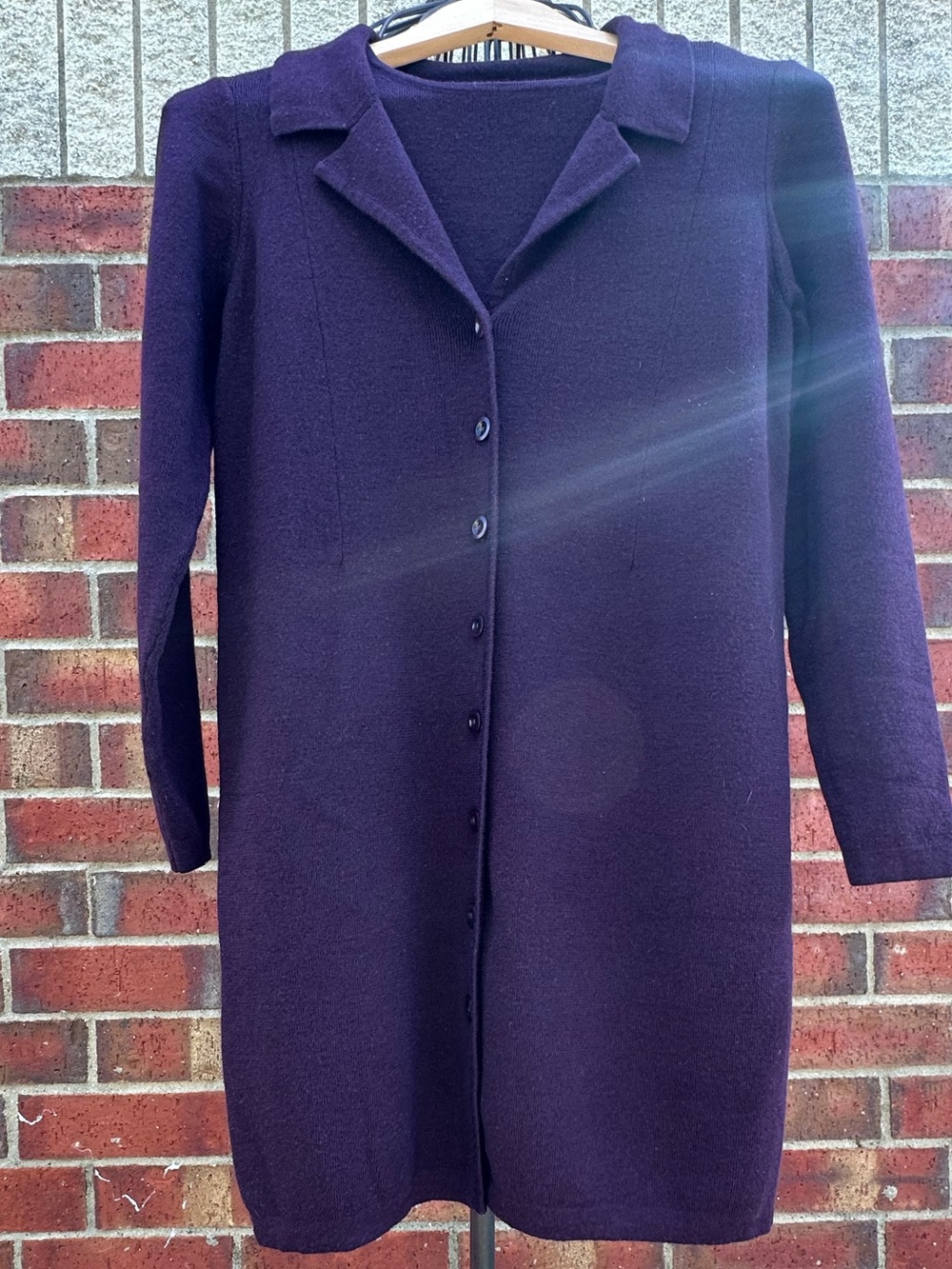 Preview Collection 100% Extra Fine Merino Wool Sweater Dress Set MIDI Cardigan